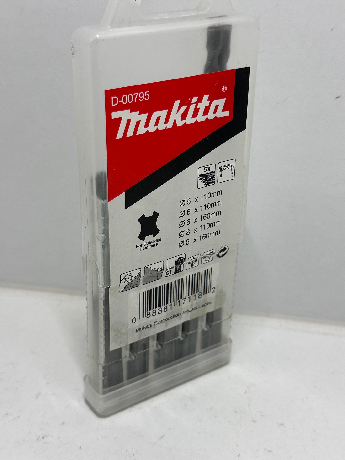 Jeu de forets SDS+ (5 pièces) - MAKITA D-00795