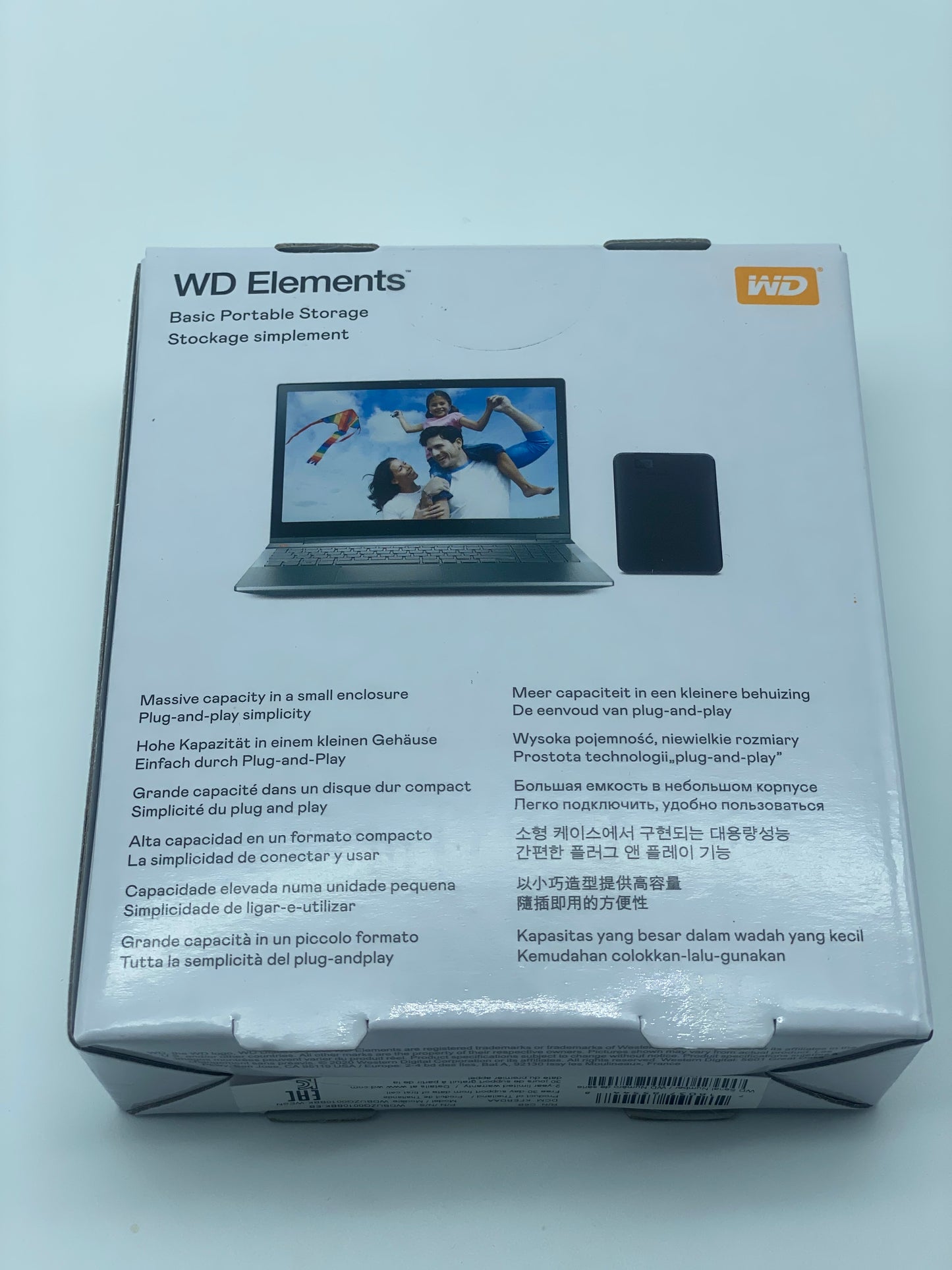 Disque Dur Externe Western Digital WD 1 To, 2,5" - Noir (WDBYNN0010BBK)