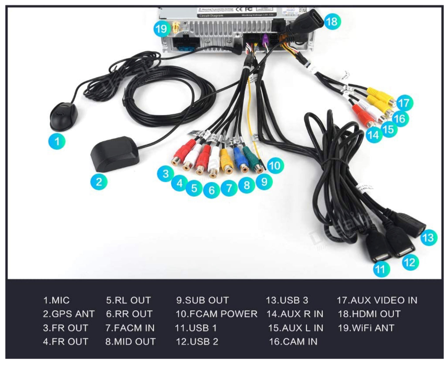 Dasaita Autoradio Android Auto pour Jeep Wrangler 2011-2017 Commander Grand Dodge RAM Chrysler