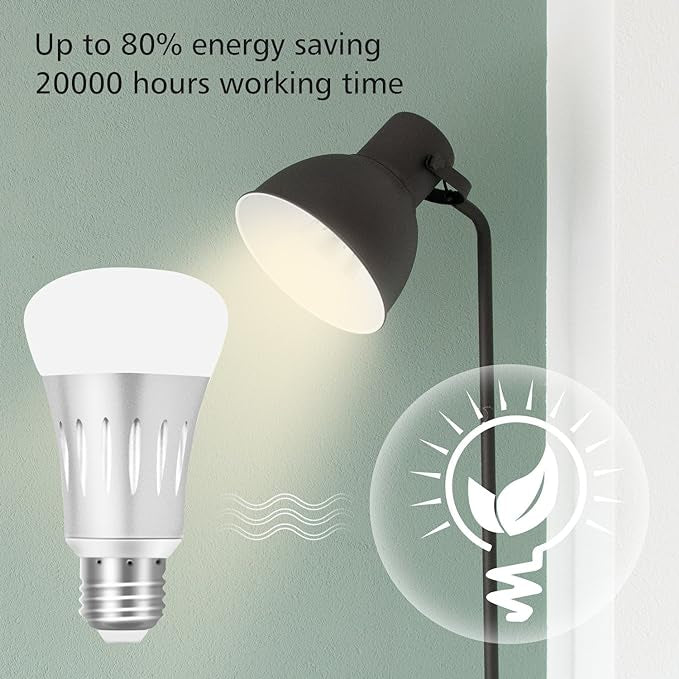 Ampoule Connectée, LED E27 6000k+600LM 7W RGB Compatible avec Alexa Google Home neuve
