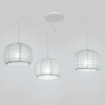 Suspension Linden, acier, beige, Diam.60 cm INSPIRE, E27 neuf