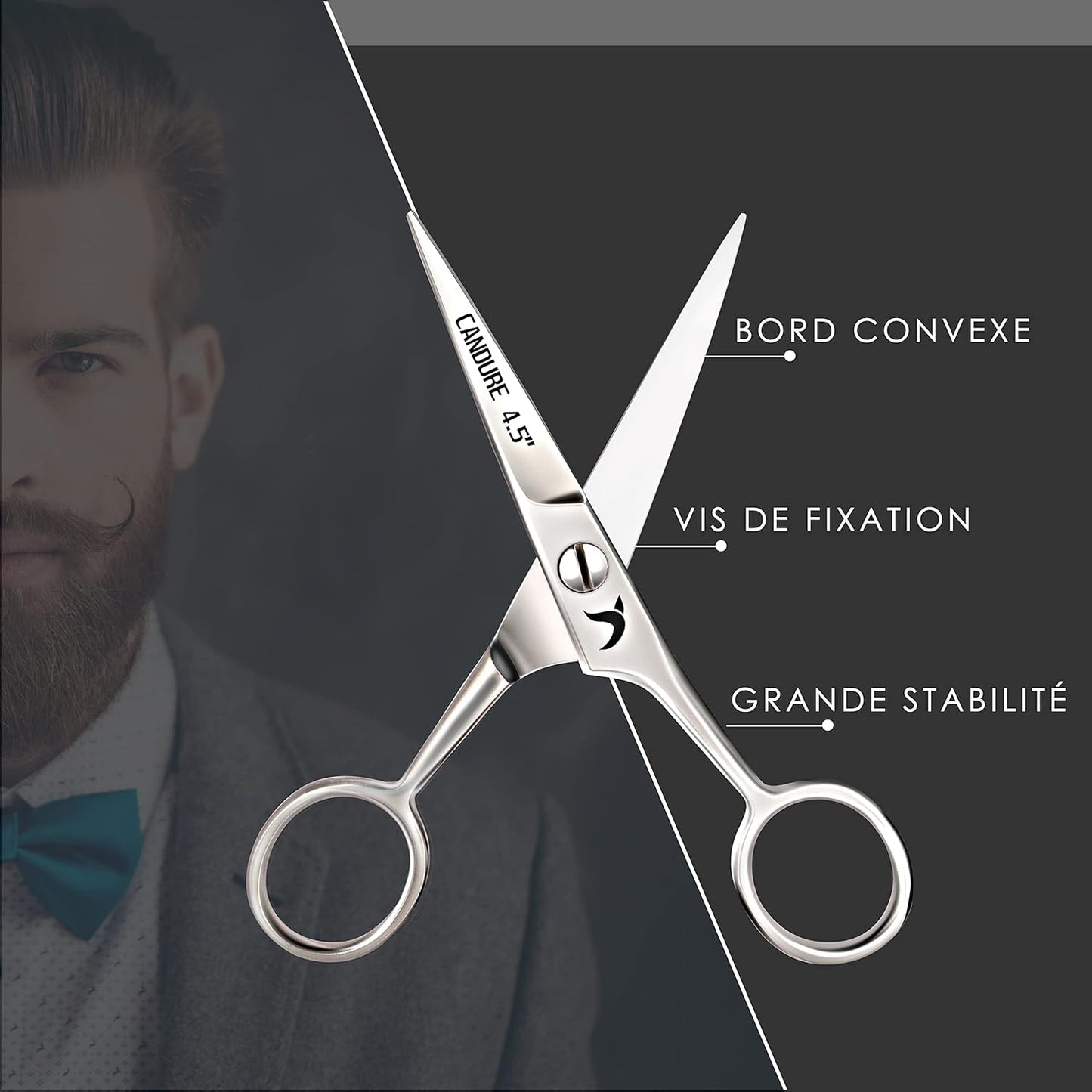 Ciseaux Moustache Barbe Nez et Oreilles Épilation Cheveux pour Bébés