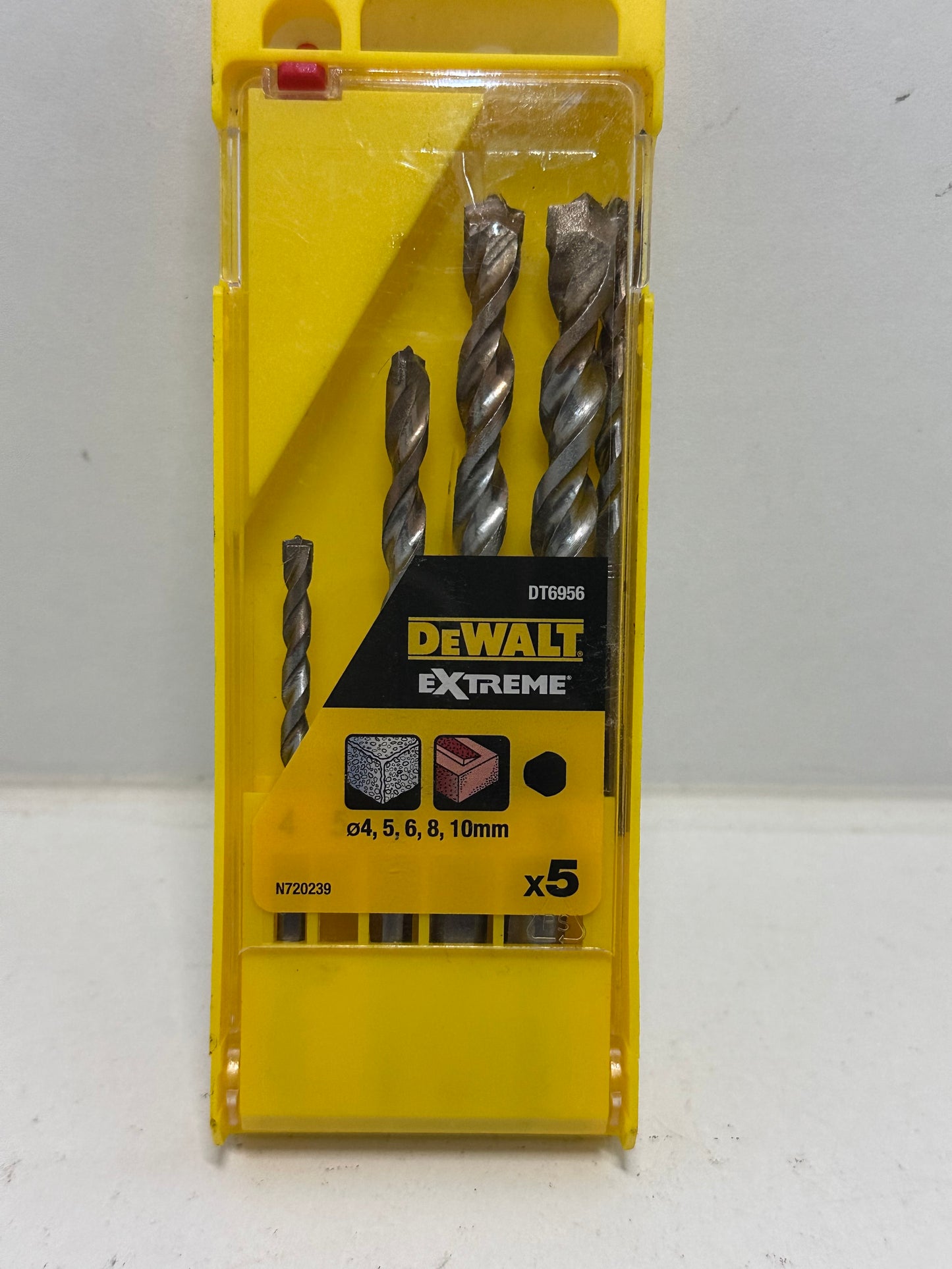 Coffret de 5 forêts béton Extreme DEWALT DT6956-QZ Ø 4,5,6,8,10mm
