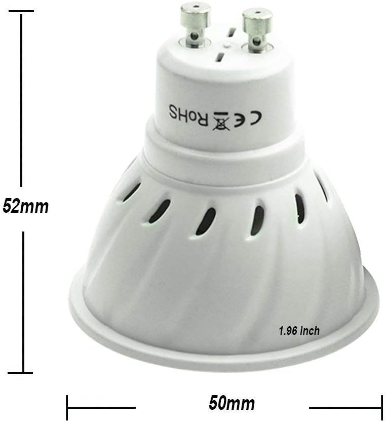 Pocketman 10X GU10 5W Ampoules LED Lampe Bulb 80 LED 3528 SMD LED Spot Ampoule Lampe 450LM Super Lumineux, Blanc Chaud (3000K),AC 220V,120 °Angle de Faisceau