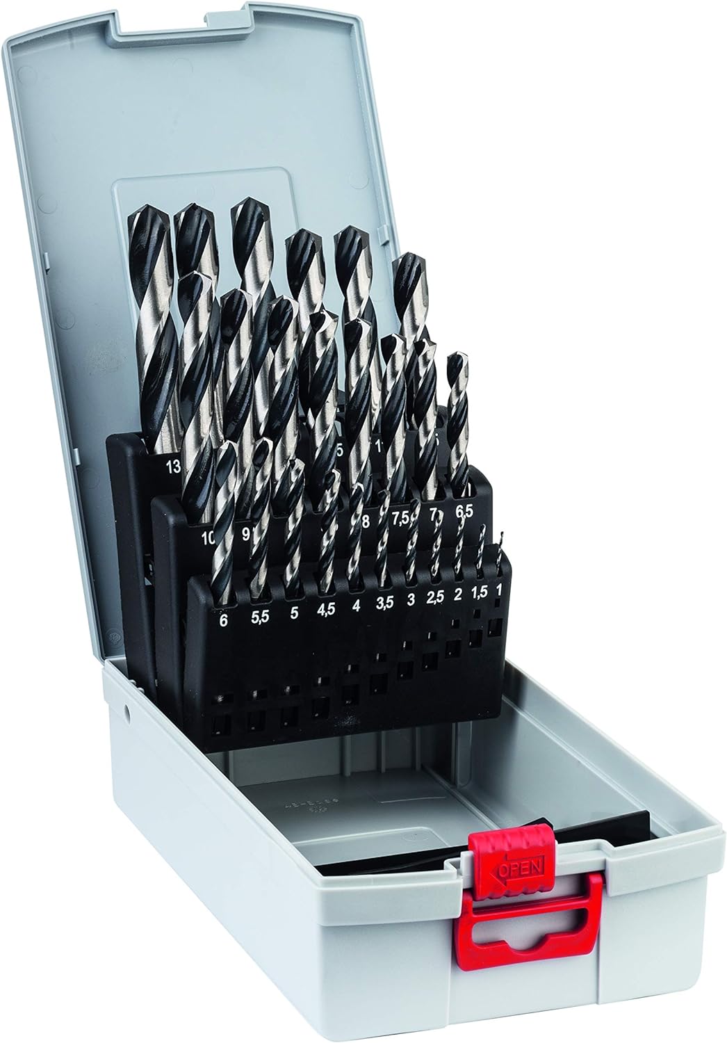 Bosch Professional Ensemble de 25 forets hélicoÏdaux HSS PointTeQ (pour métal, ProBox, accessoires pour perceuses-visseuses)