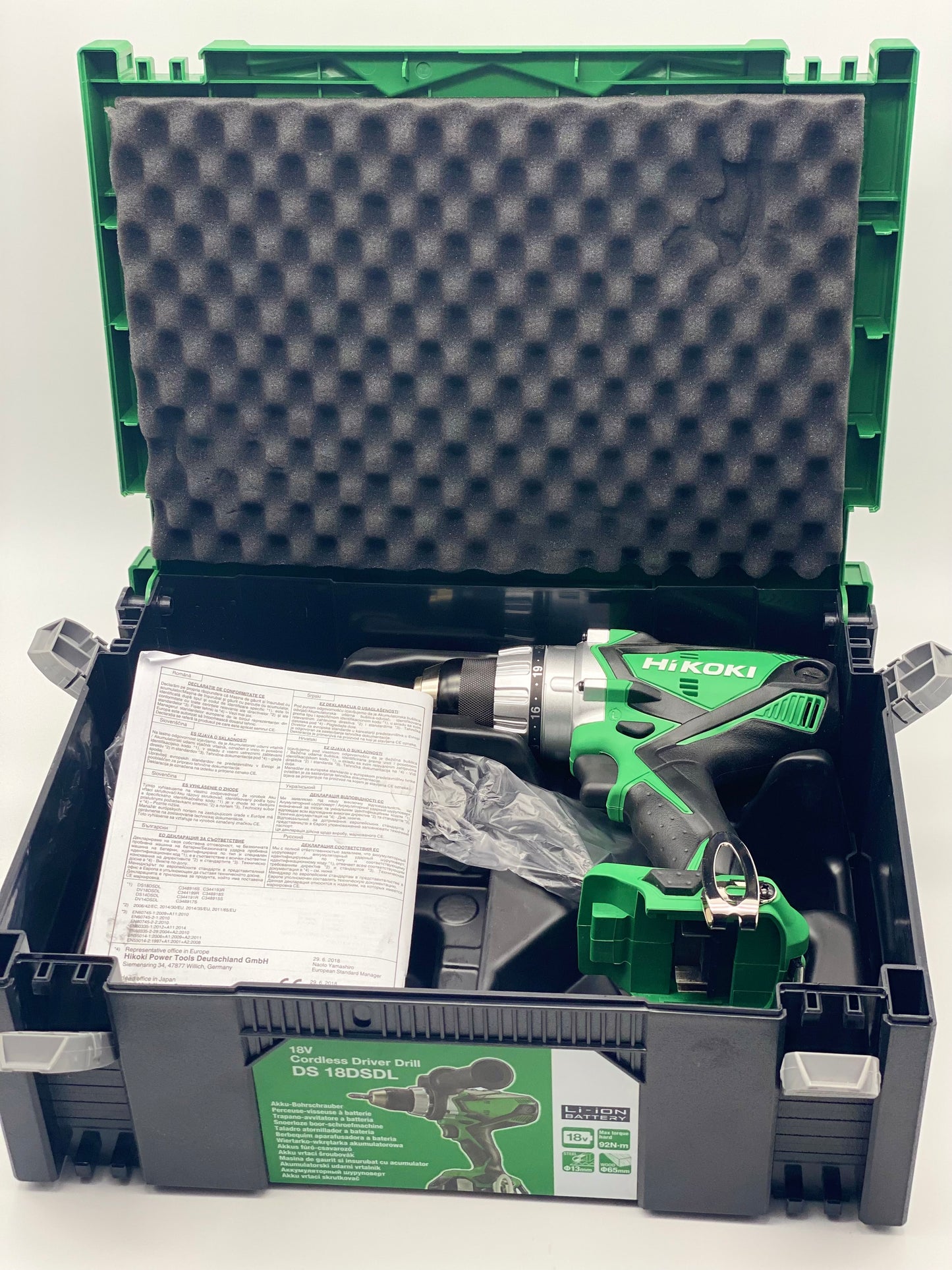 HIKOKI Perceuse-visseuse sans fil (sans chargeur, batterie avec mallette de transport