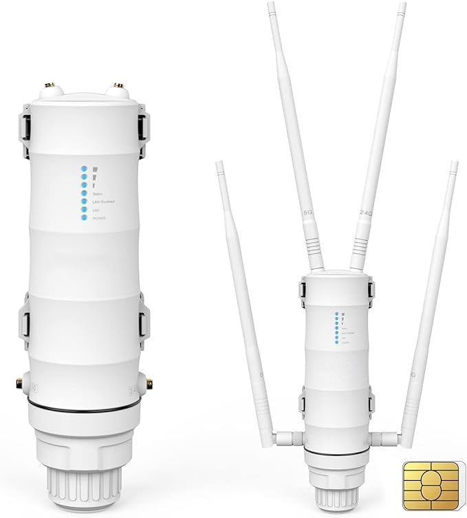 Amplificateur (modem) 4G carte SIM dual bandes 2,4+5gh longue portė 200M wifi/POE neuf