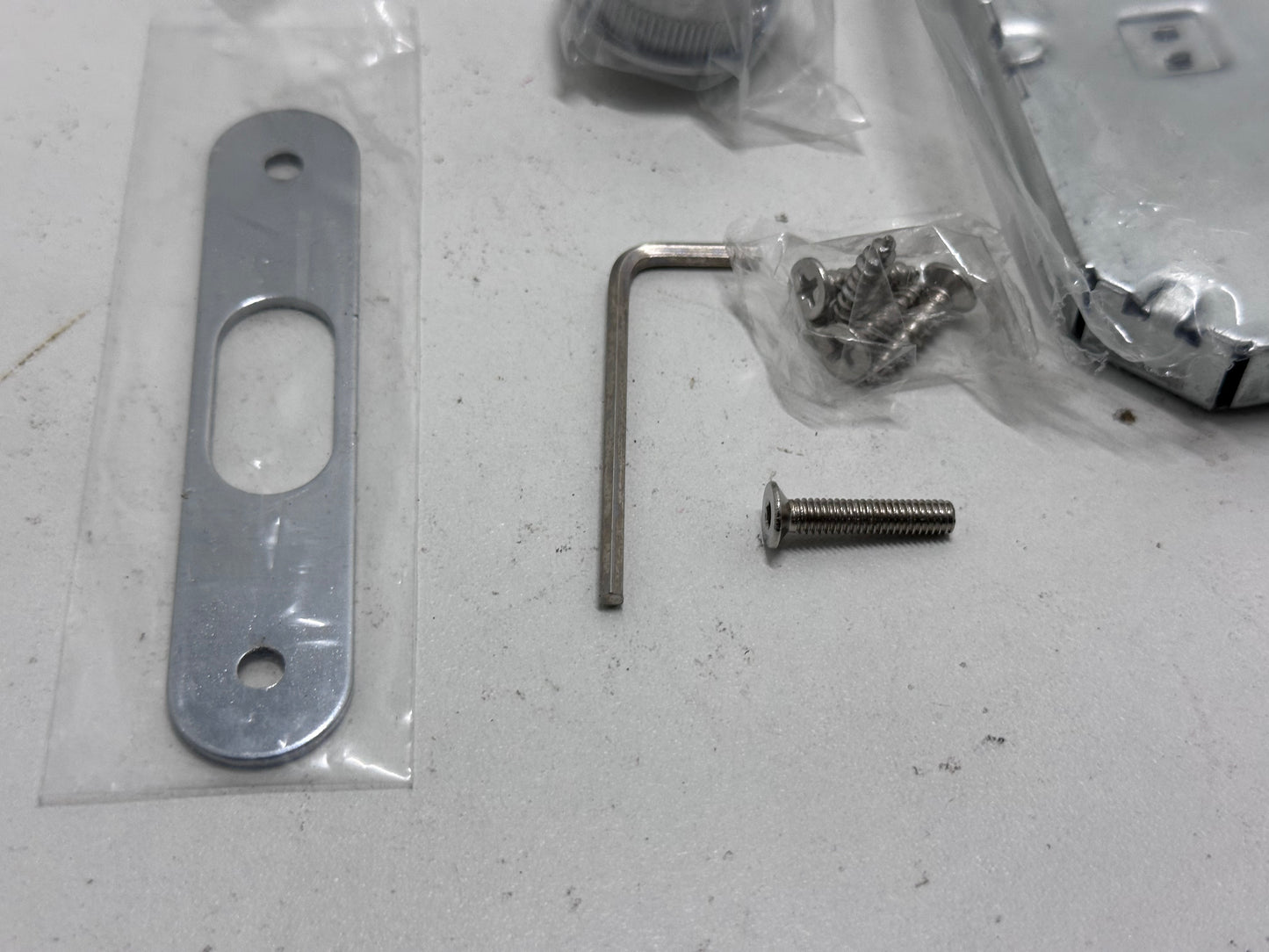 VI.TEL. E0262 N 51 Kit avec serrure pour portes coulissantes Chrome satiné