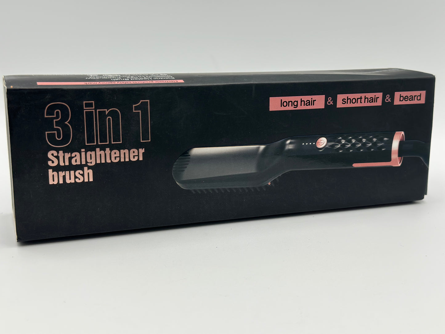 Lisseur à Barbe pour Hommes, Brosse Lissante pour Cheveux, Brosse Lisseur à Barbe Electrique Lisseur Professionnel 3 en 1 pour Hommes et Femmes à la Maison et en Voyage