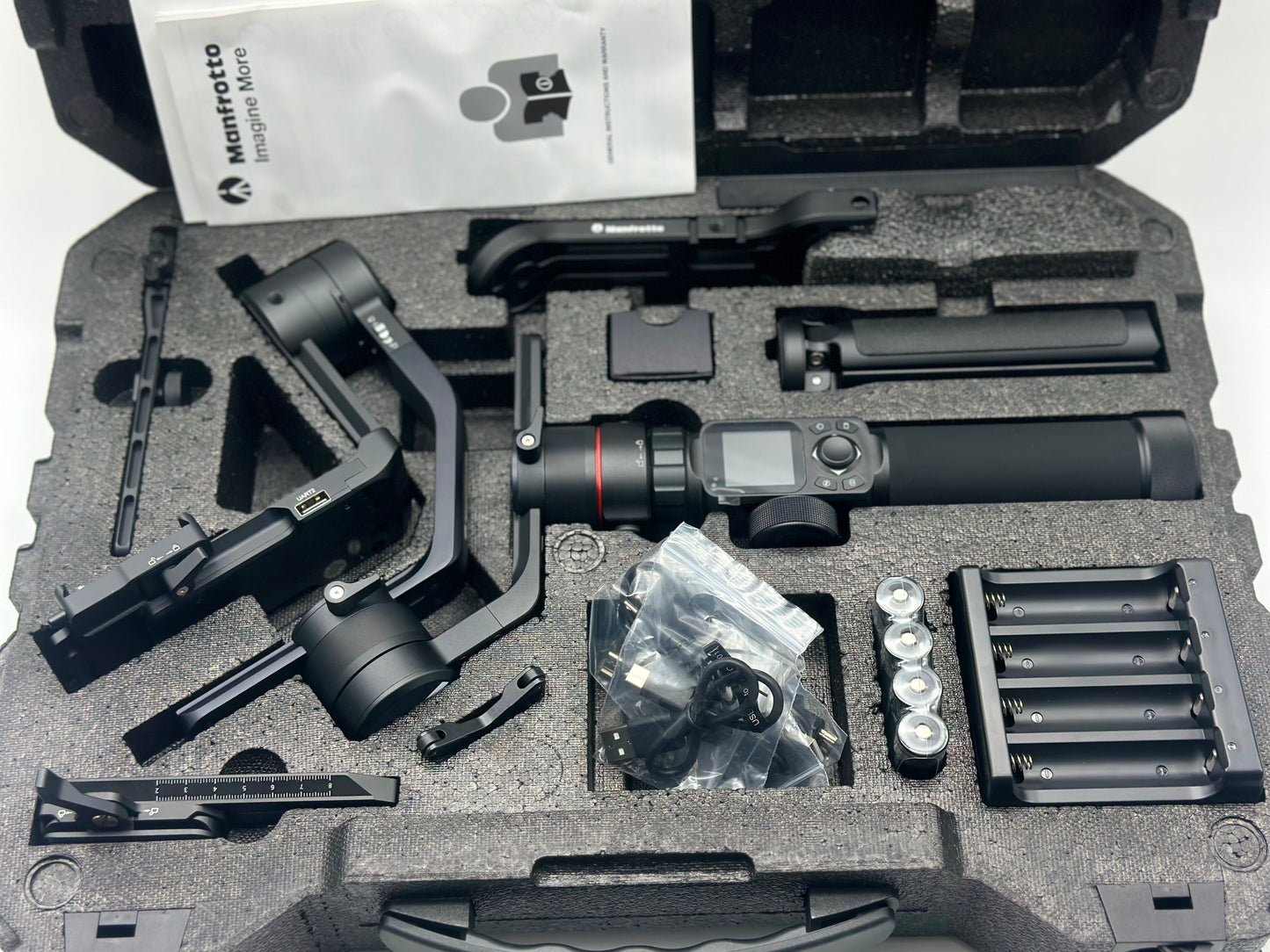 Stabilisateur Pro Portable à Cardan 3 Axes pour Appareils Photo Reflex, Idéal pour Les photographes