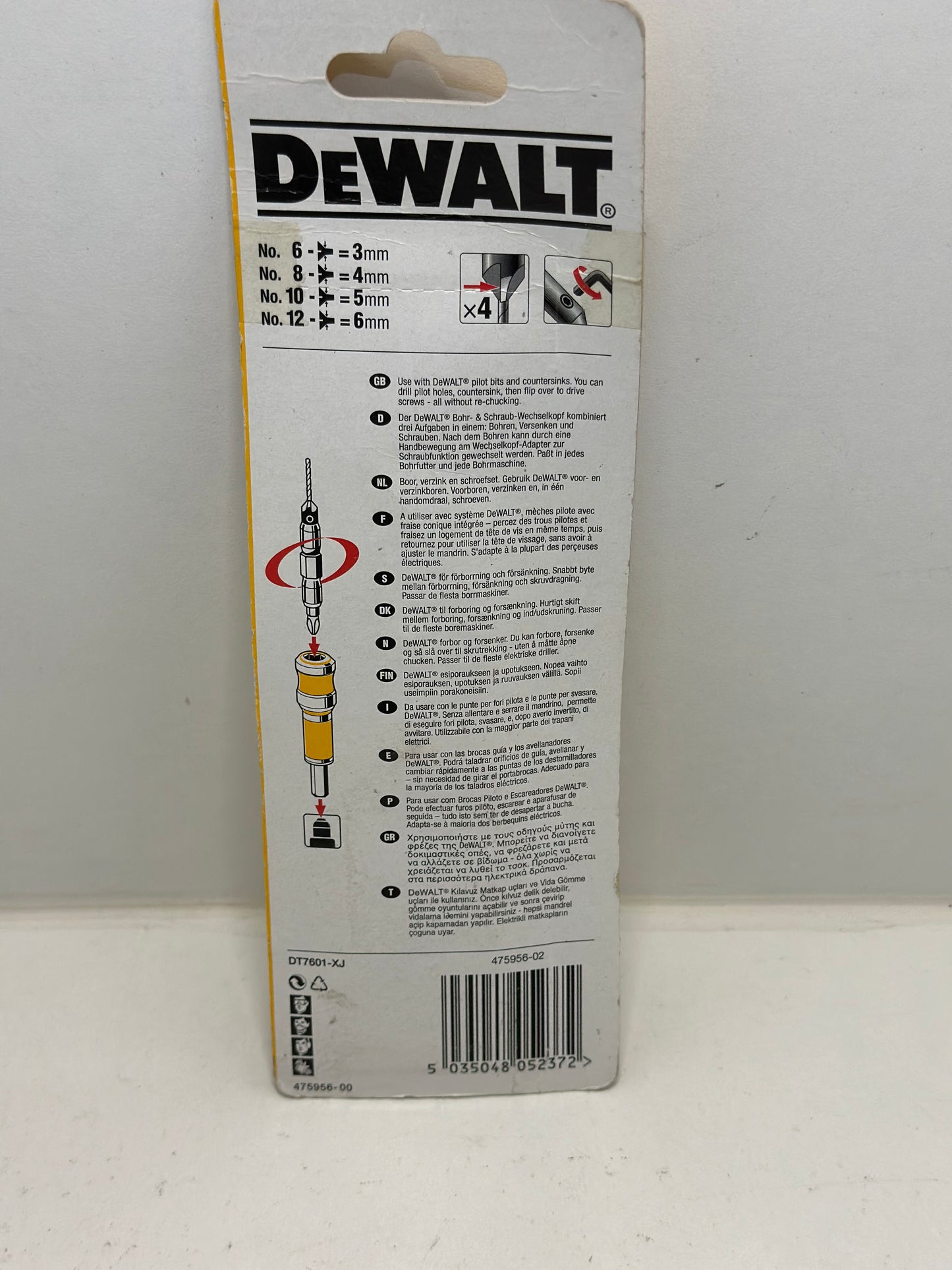 DEWALT Kit d'entraînement pour perceuse (DW2702), jaune
