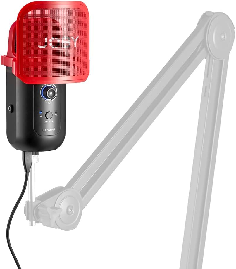 Micro à Condensateur avec Connexion USB, Microphone pour Stream, Podcast, Interview, Contrôles Mute et Gain sur Le Micro USB, Retour Possible Via Écouteurs, Compatible avec Mac et PC