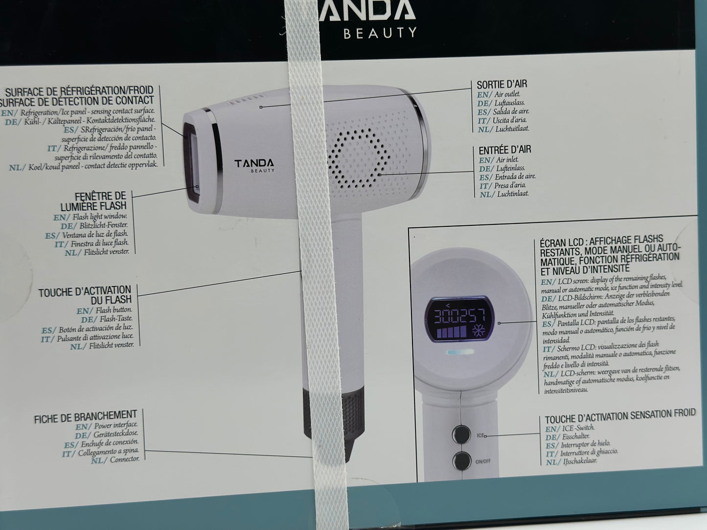 Tanda Beauty - Epilateur Lumière Pulsée Ice Touch