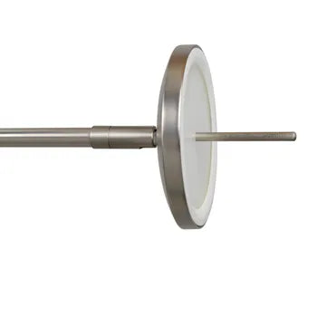 Lampadaire avec liseuse, Mirasol, nickel, H.181 cm 2044 + 584 lm neuf