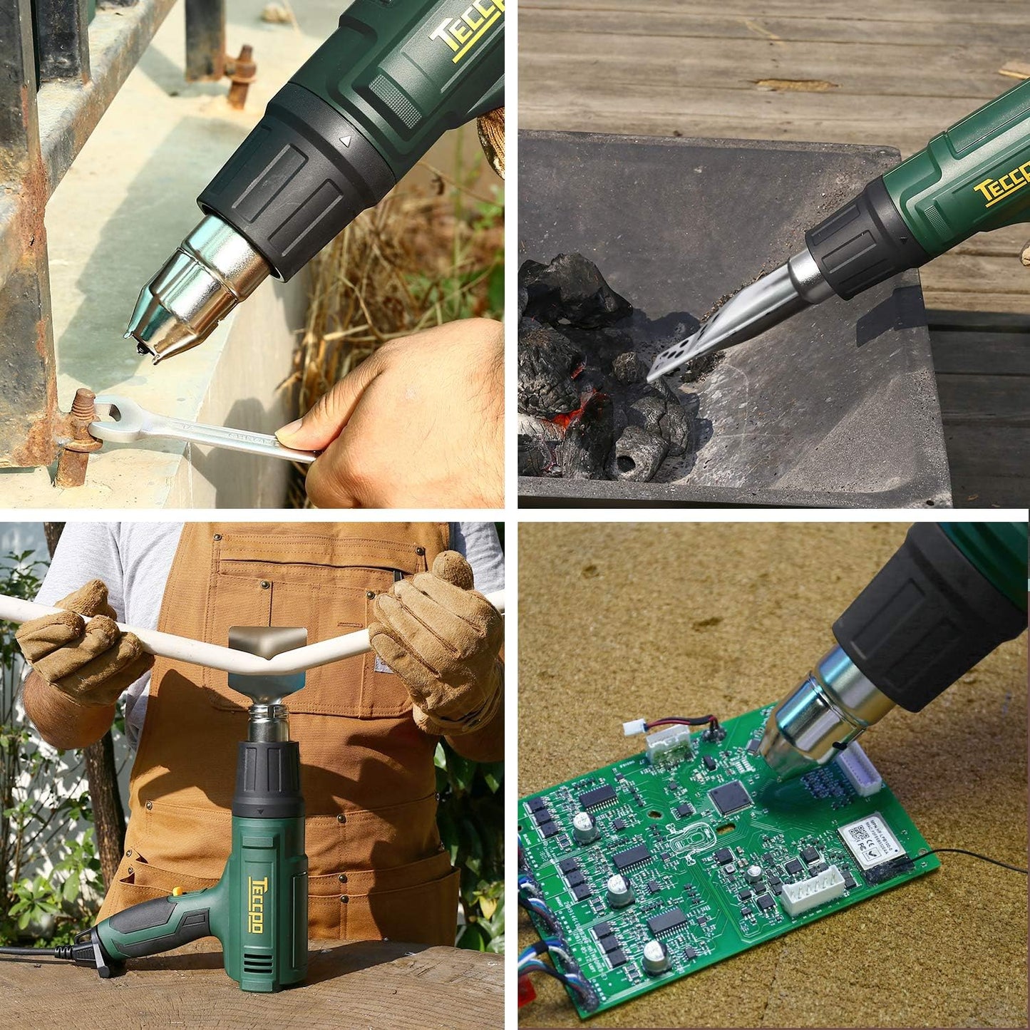 Pistolet à Air Chaud, 2000W 240V, 3 Températures Variables de 50° C - 480° C - 600° C neuf