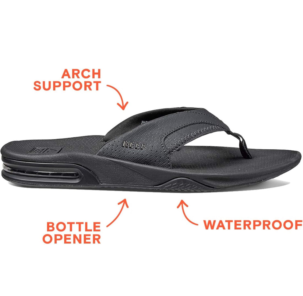 Reef Fanning, Tongs homme avec décapsuleur confortable neuves taille 43
