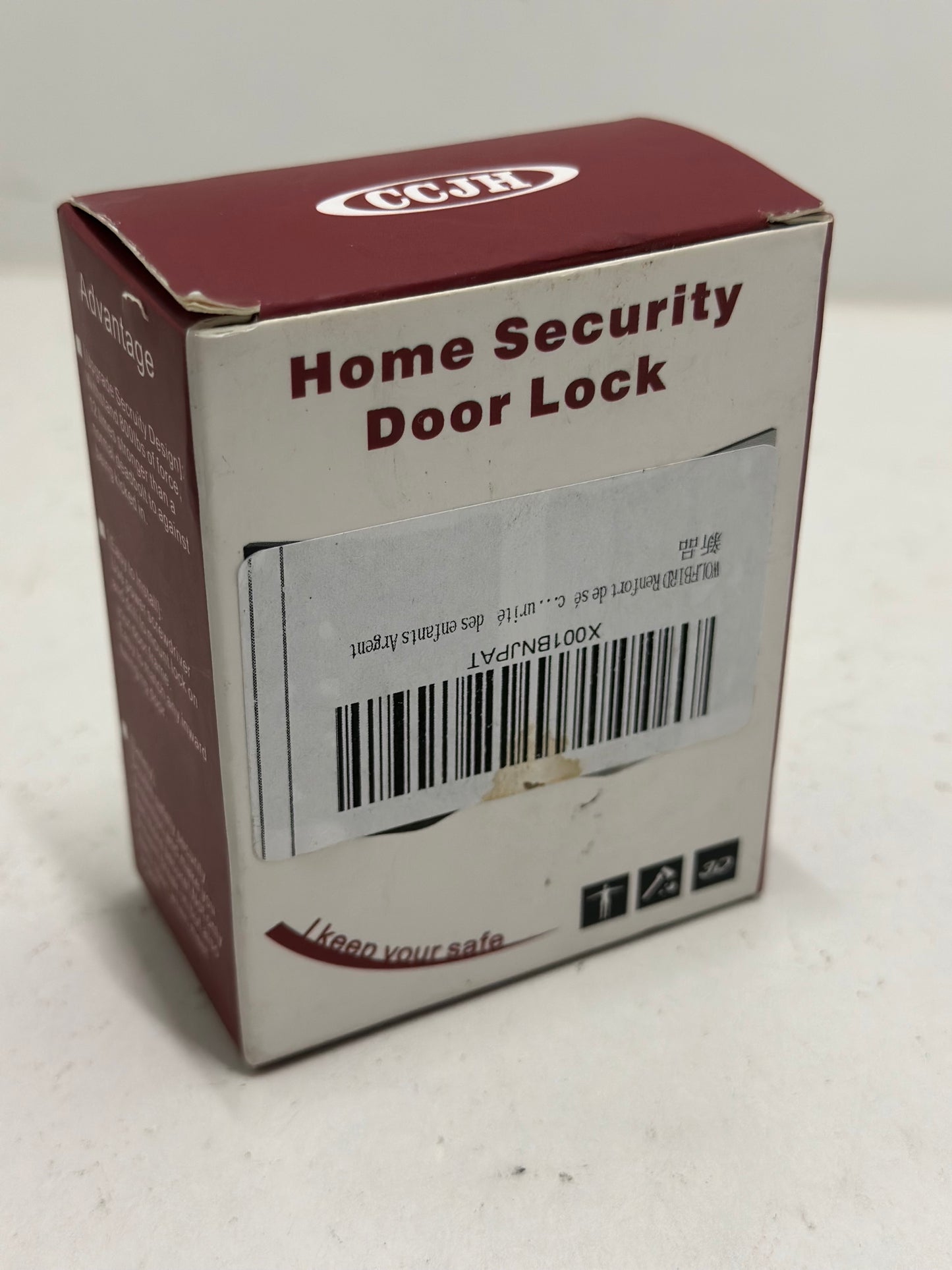 Renfort de Sécurité de Porte Verrou Porte à la Maison Sécurité des Enfants Argent