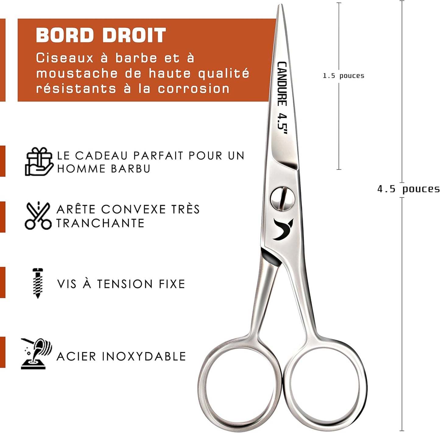 Ciseaux Moustache Barbe Nez et Oreilles Épilation Cheveux pour Bébés