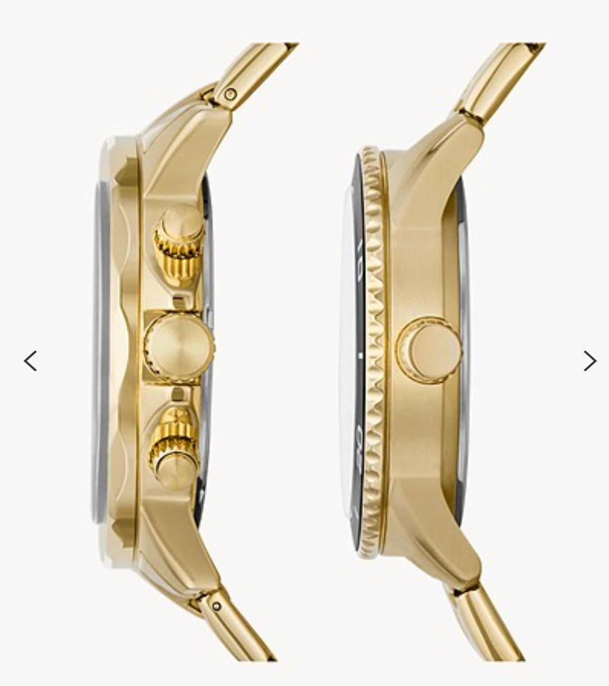 Coffret Montre Fossil Homme & Femme Acier Inoxydable Dorée Multifonctions Neuves