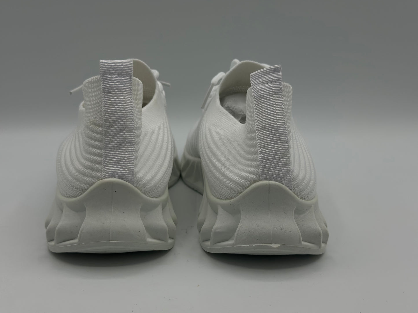 Semelles intérieures en dentelle pour homme - Maille souple - Couleur tendance - Chaussures de sport décontractées respirantes et solides - Pour la course à pied, blanc, 40
