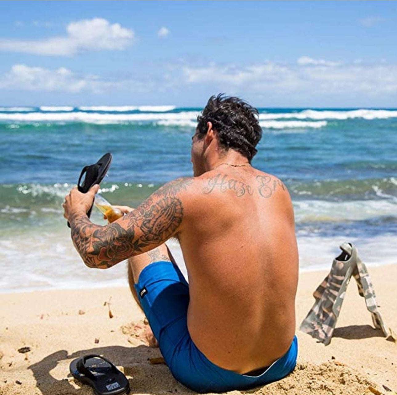 Reef Fanning, Tongs homme avec décapsuleur confortable neuves taille 44