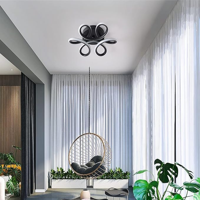 plafonnier lumière de hall de température de couleur 3000k, design moderne, 30w, 2800lm neuve