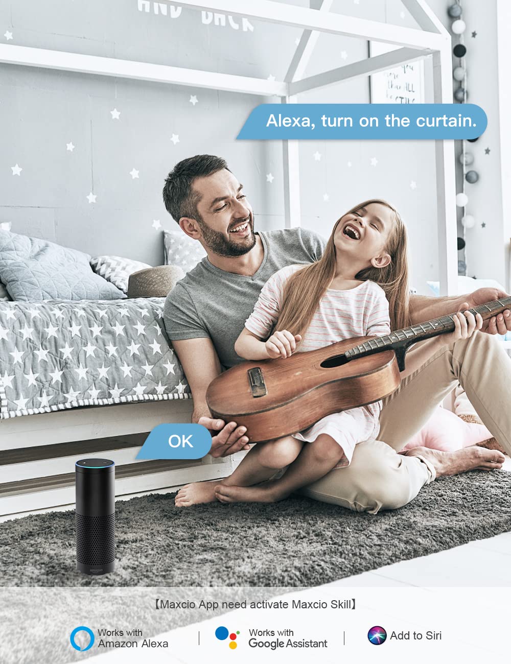 Interrupteur Volet Roulant Connecté WiFi, Commutateur Intelligent Volet Roulant Stores Connecté Compatible avec Alexa et Google Home, Interrupteur Tactile Peut Éteindre la LED, Timer - 4 Packs