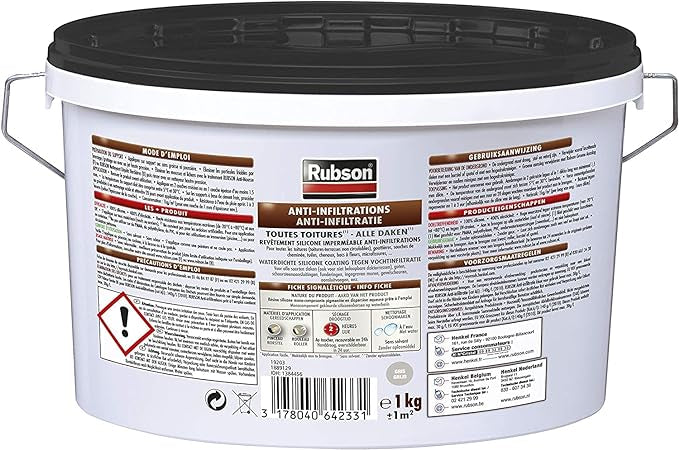 Rubson Revêtement Anti-Infiltrations Stop fuite Noir 1 kg neuf