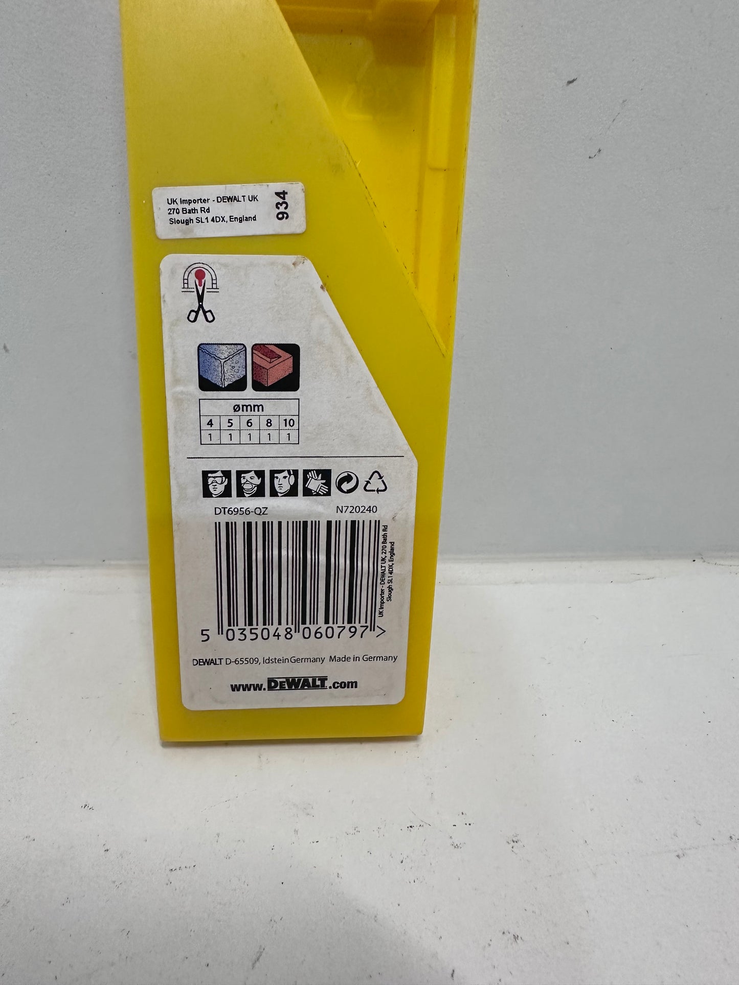 Coffret de 5 forêts béton Extreme DEWALT DT6956-QZ Ø 4,5,6,8,10mm