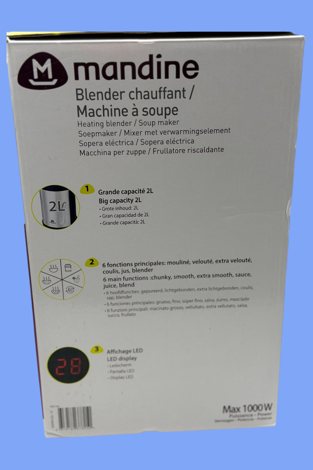 Blender chauffant MSM2L-21 MANDINE