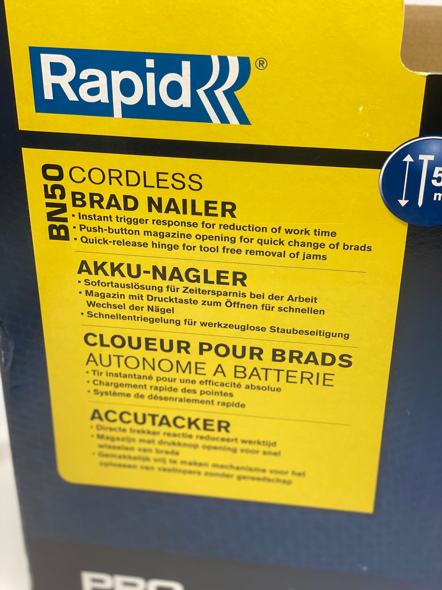 CLOUEUR PROFESSIONNEL PRO BN50 RAPID neuve