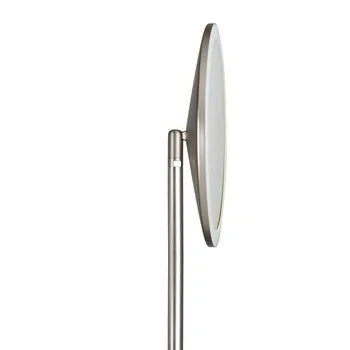 Lampadaire avec liseuse, Mirasol, nickel, H.181 cm 2044 + 584 lm neuf