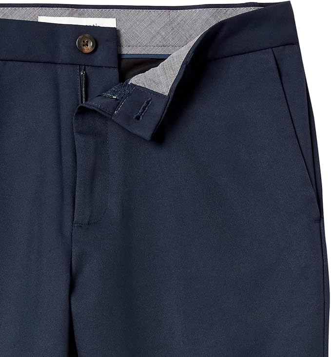Amazon Essentials Pantalon de Costume Coupe Slim sans Pinces Homme