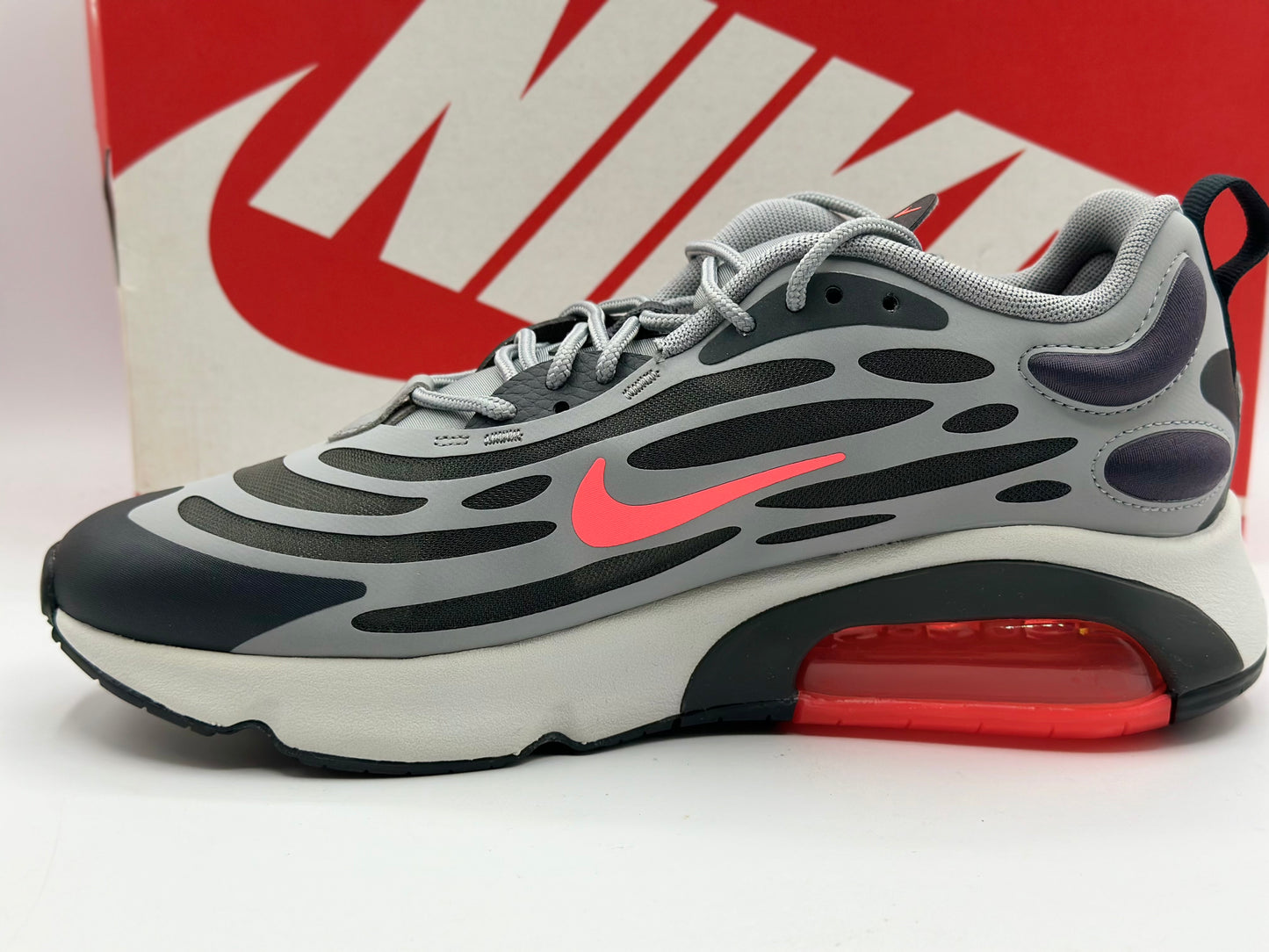 Chaussure de course Nike Air Max Exosense pour homme, blanc bleu rouge