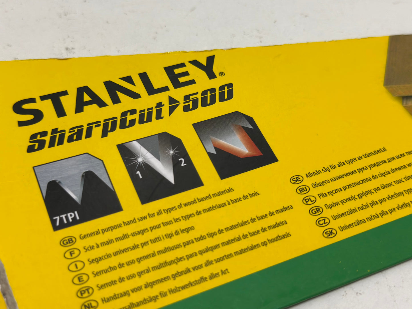 Stanley Stht20367-1 Scie Egoine Sharpcut Coupe de Debit 500mm Multicolore