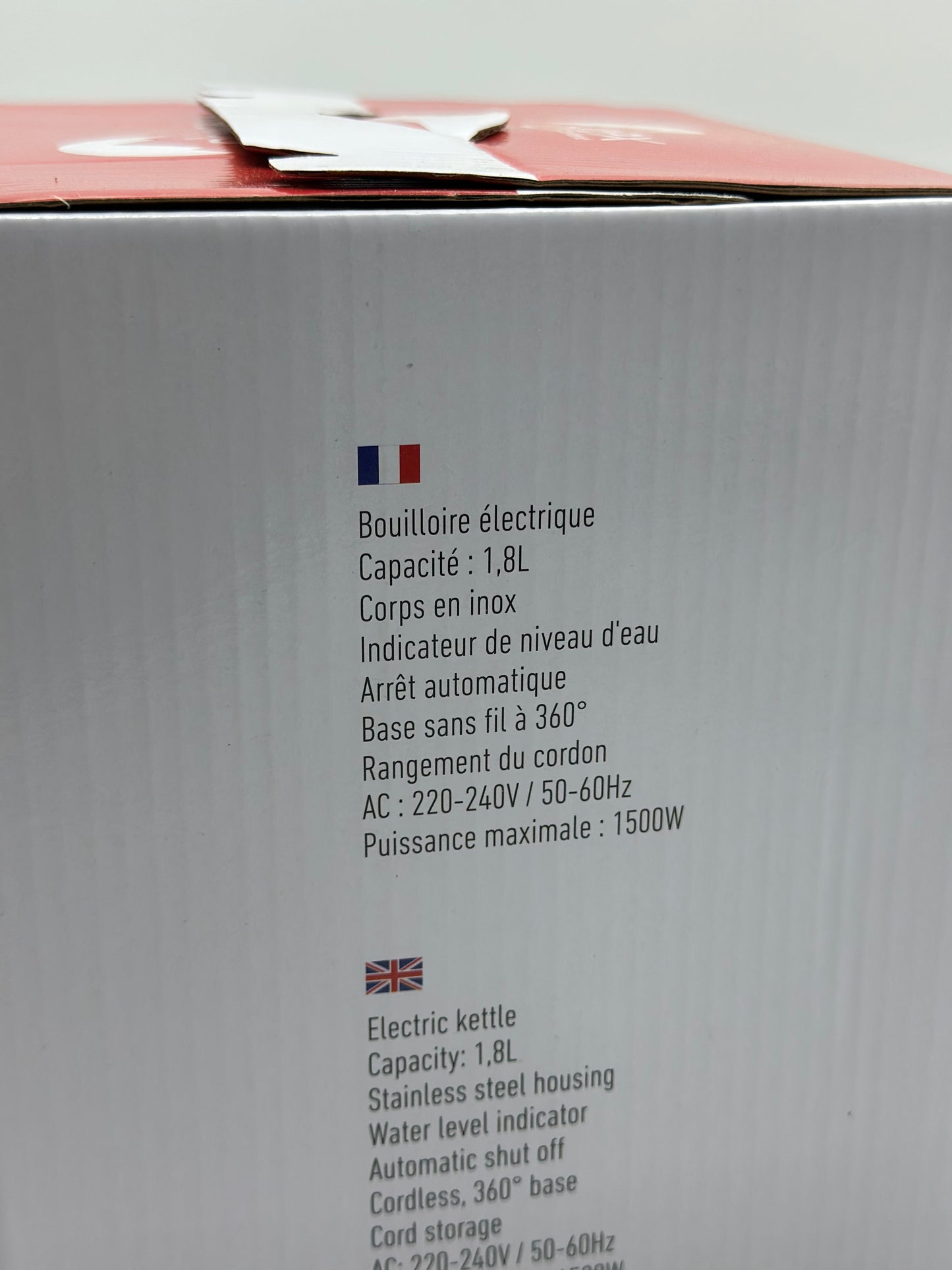 Bouilloire électrique 1,8L KTL-2518EU OHMEX