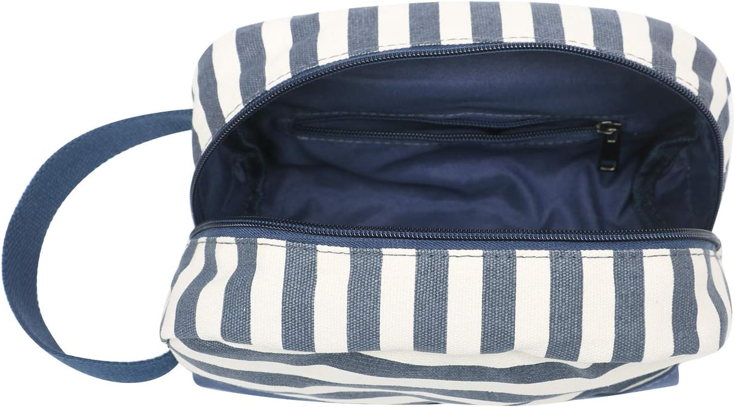 Sac en toile de Voyage pour Femmes et Hommes - Sac de Sport - Small Travel Duffel Bag & Sports Gym Bag (1.0 Ensemble rayé Bleu)