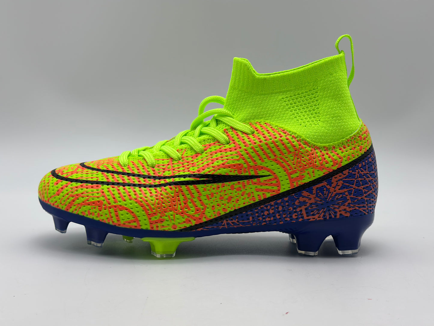 Chaussures de Football Homme Professionnel Chaussures de Futsal Antidérapants pour l'entraînement Athlétisme Adolescents High Top Chaussures de Sport