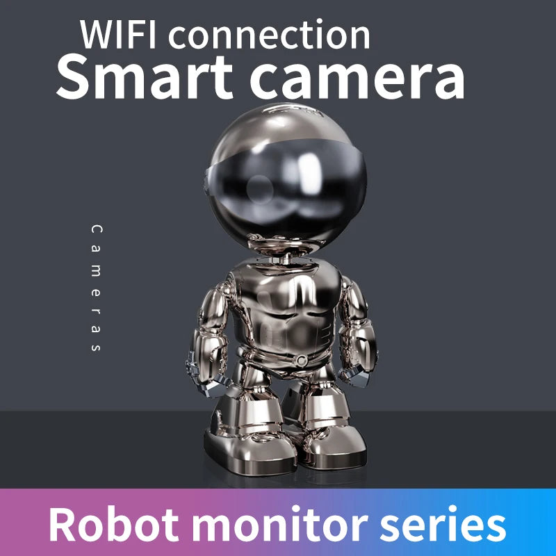 Caméra 5MP Caméra IP Caméra robot de sécurité domestique sans fil Surveillance audio bidirectionnelle Lentille invisible Wifi Vision nocturne Robot pour animaux de compagnie