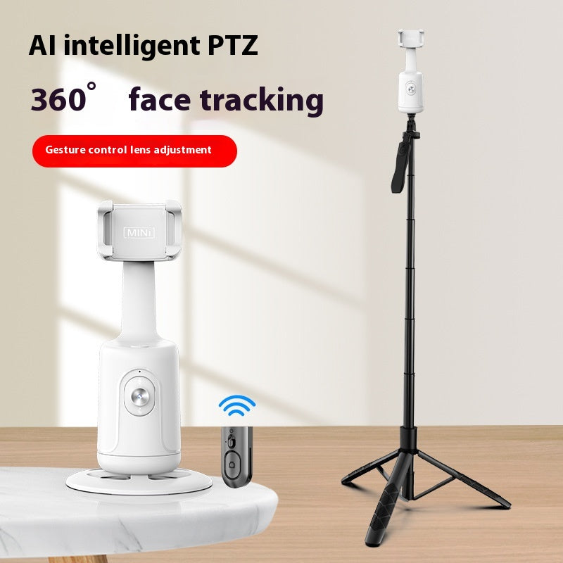 Stabilisateur 360, Suivi automatique du visage Cardan AI Smart Cardan Support de téléphone automatique pour smartphone Vidéo Vlog Trépied stabilisateur en direct
