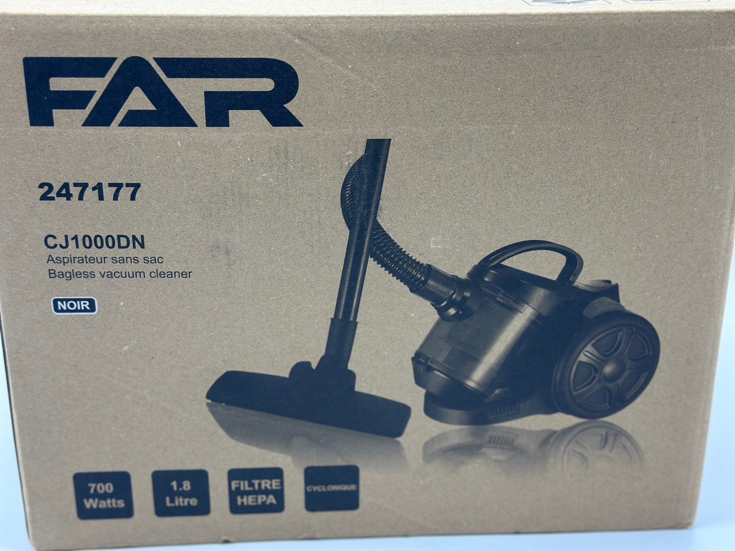 FAR Aspirateur traîneau sans sac CJ1000DN