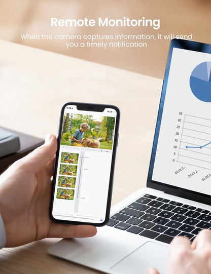 Caméra de sécurité sans fil pour l'extérieur, WiFi 1080P avec vision nocturne en couleur, audio bidirectionnel