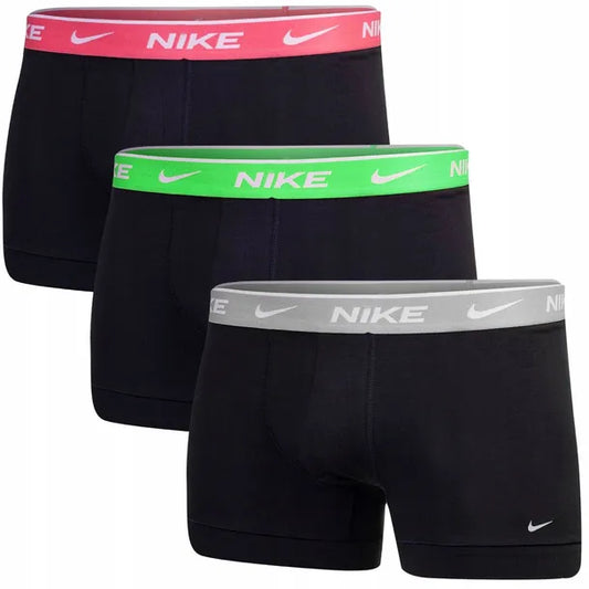 NIKE BOXERS PANTALONS POUR HOMMES 3PK gris/vert/rose tailles M