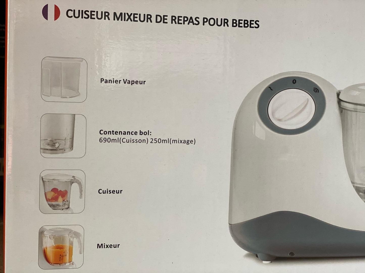 Robot Cuiseur Vapeur Multifonction idéal pour une cuisine saine pour le bébé neuf