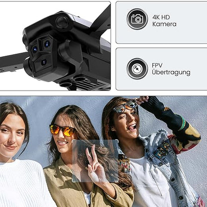 Drone Avec Caméra 4K, Quadricoptère FPV WiFi Télécommandé, 360°Flips neuf