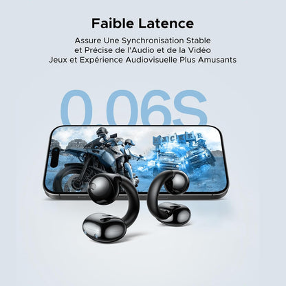 UGREEN Écouteurs Bluetooth sans Fil Sport Casque à Conduction osseuse Antibruit Oreillette Bluetooth 5.4 30H USB C Charge étanche à l'eau Niveau IPX5 pour Running Natation Cyclisme Noir https://amzn.eu/d/2k7DERa