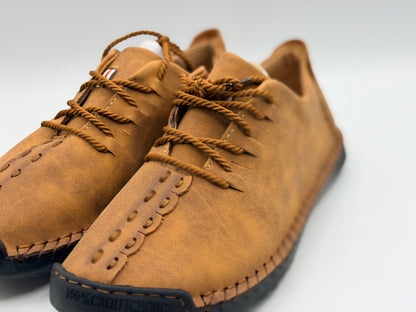 Chaussures en cuir décontractées pour hommes Mocassins athlétiques légers Chaussures à enfiler à la mode