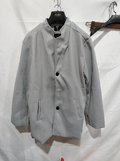Manteau mince pour hommes à simple boutonnage de couleur unie Vestes d'affaires Automne et hiver