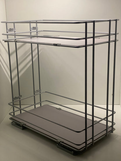 Rangement coulissant 2 paniers pour meuble l.30 cm (neuf)