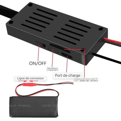 Mini caméra, enregistreur vidéo 1080P Portable petite caméra IP P2P sans fil avec détecteur de mouvement, contrôle d'application pour IOS et Android RÉUTILISABLE